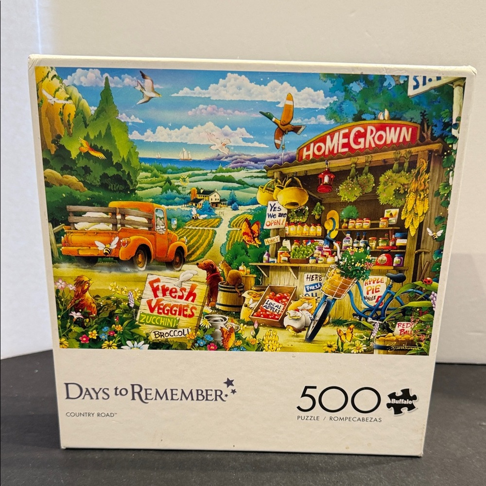 Buffalo Games Days to Remember Country Road 500 Piece Puzzle SALE 🔴3/$25!